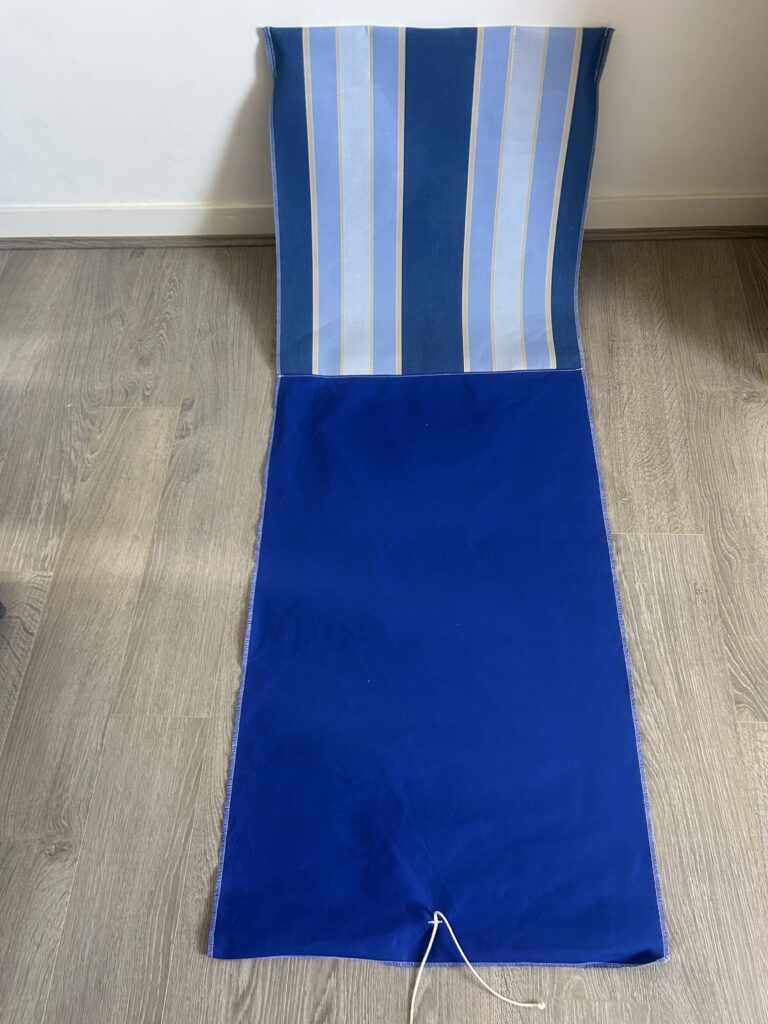 Transat de plage upcycling